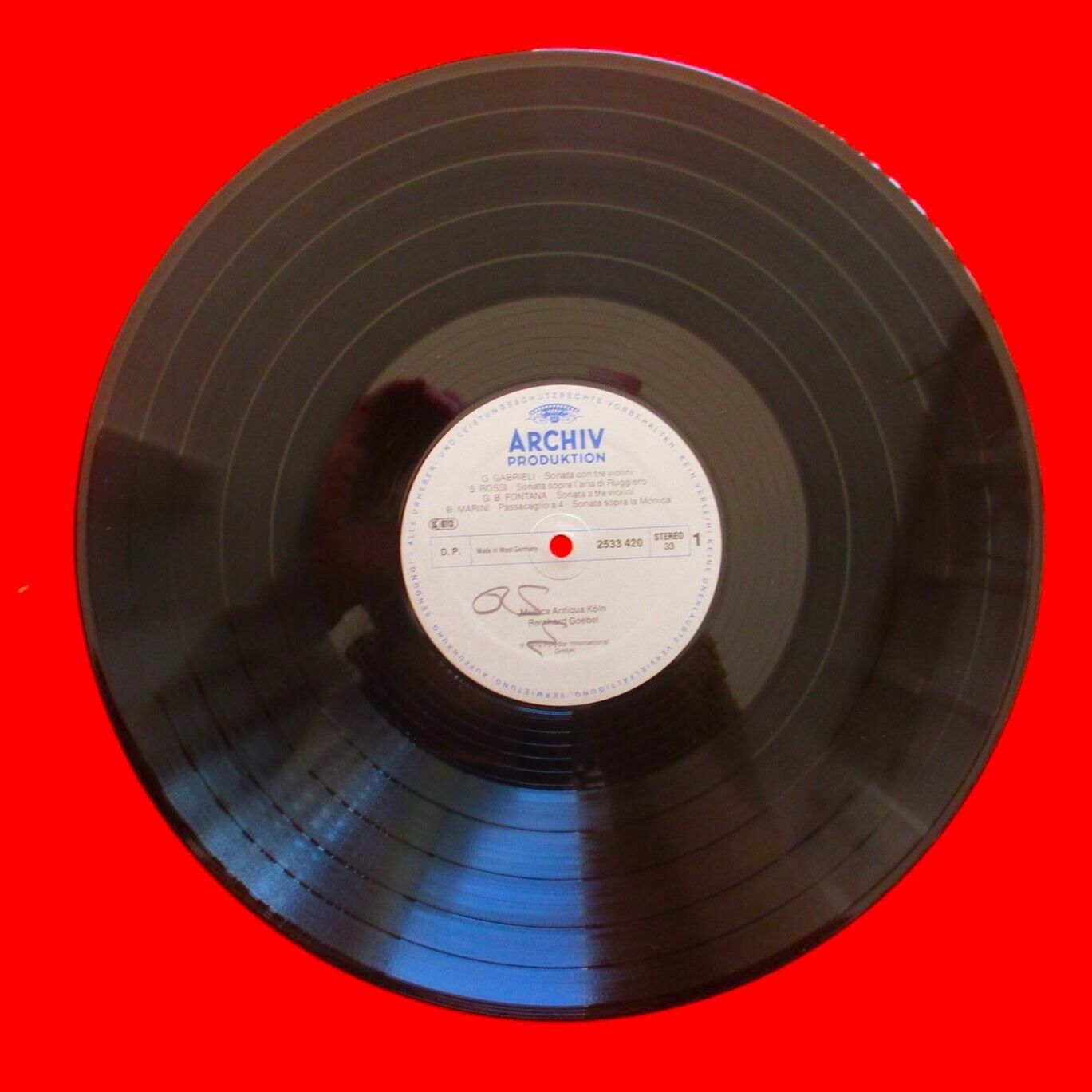 Musica Antiqua Köln Reinhard Goebel Early Italian Violin Music 1979 Vinyl LP