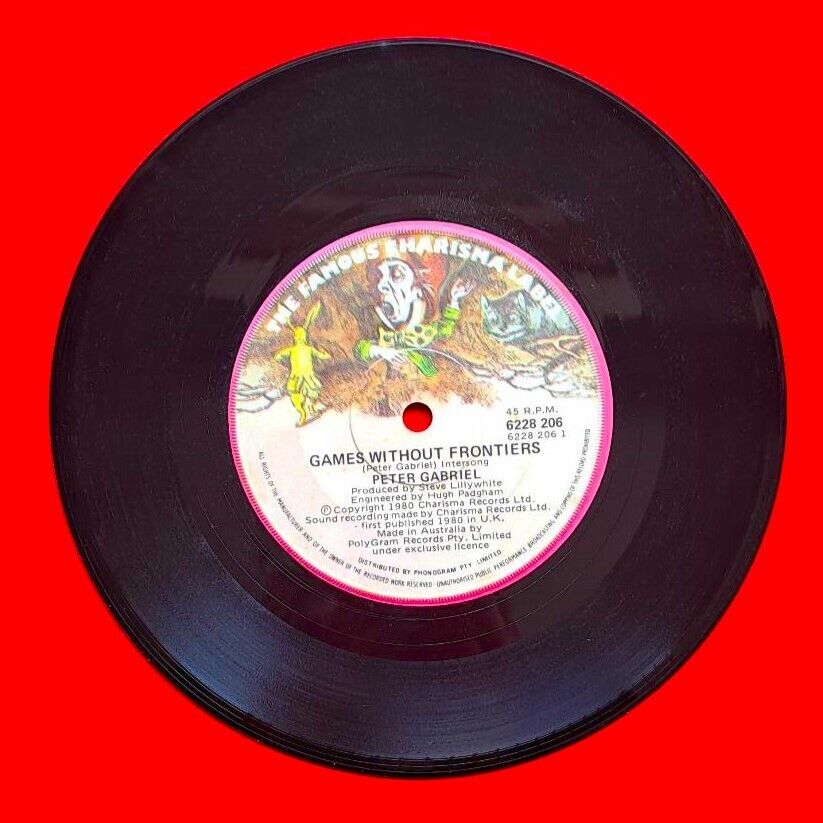 Peter Gabriel (with Kate Bush) Games Without Frontiers Vinyl 7 Inch Single