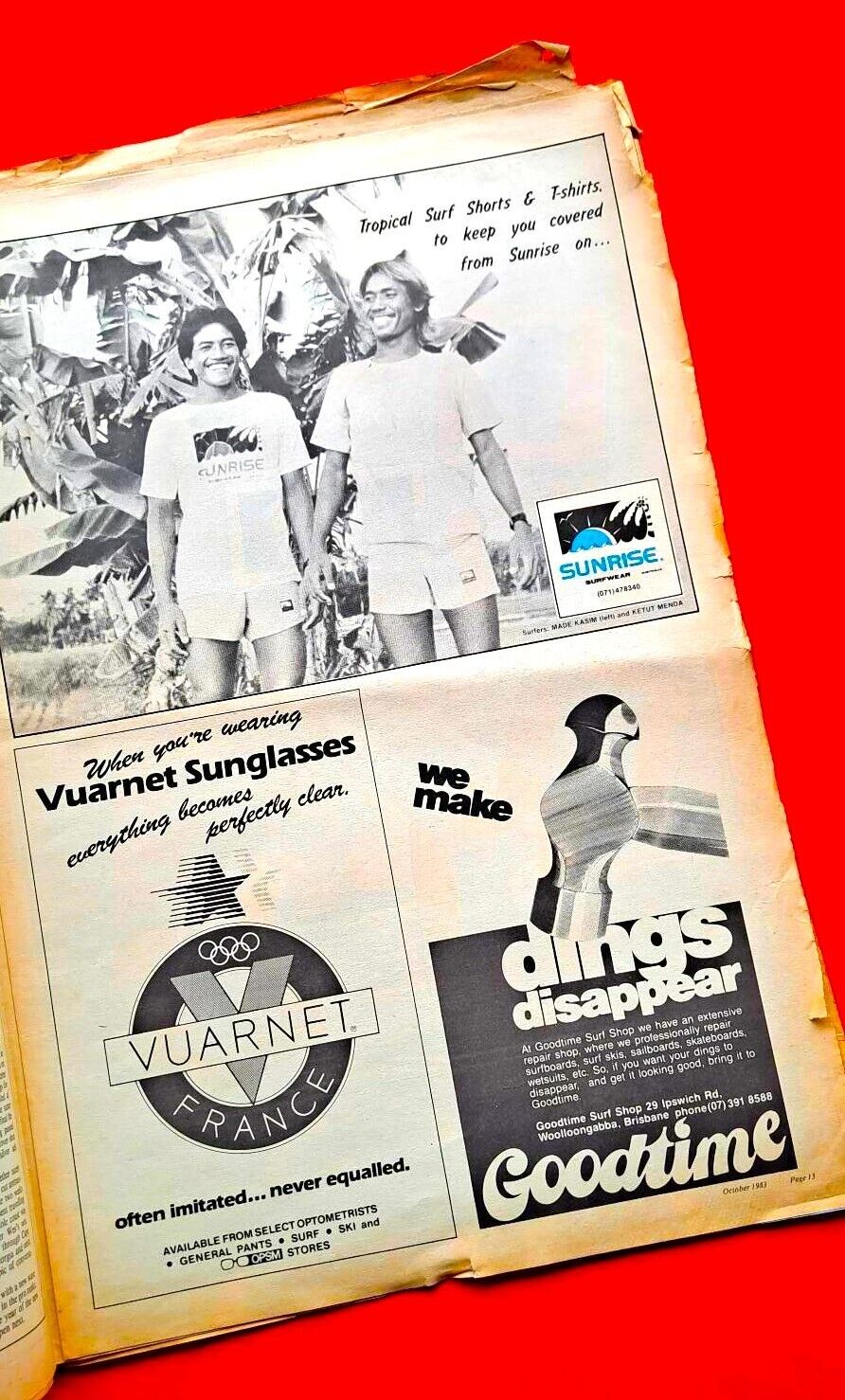 Line Up #28 October 1983 Queensland Australian Surf Mag Michael Peterson El Nino