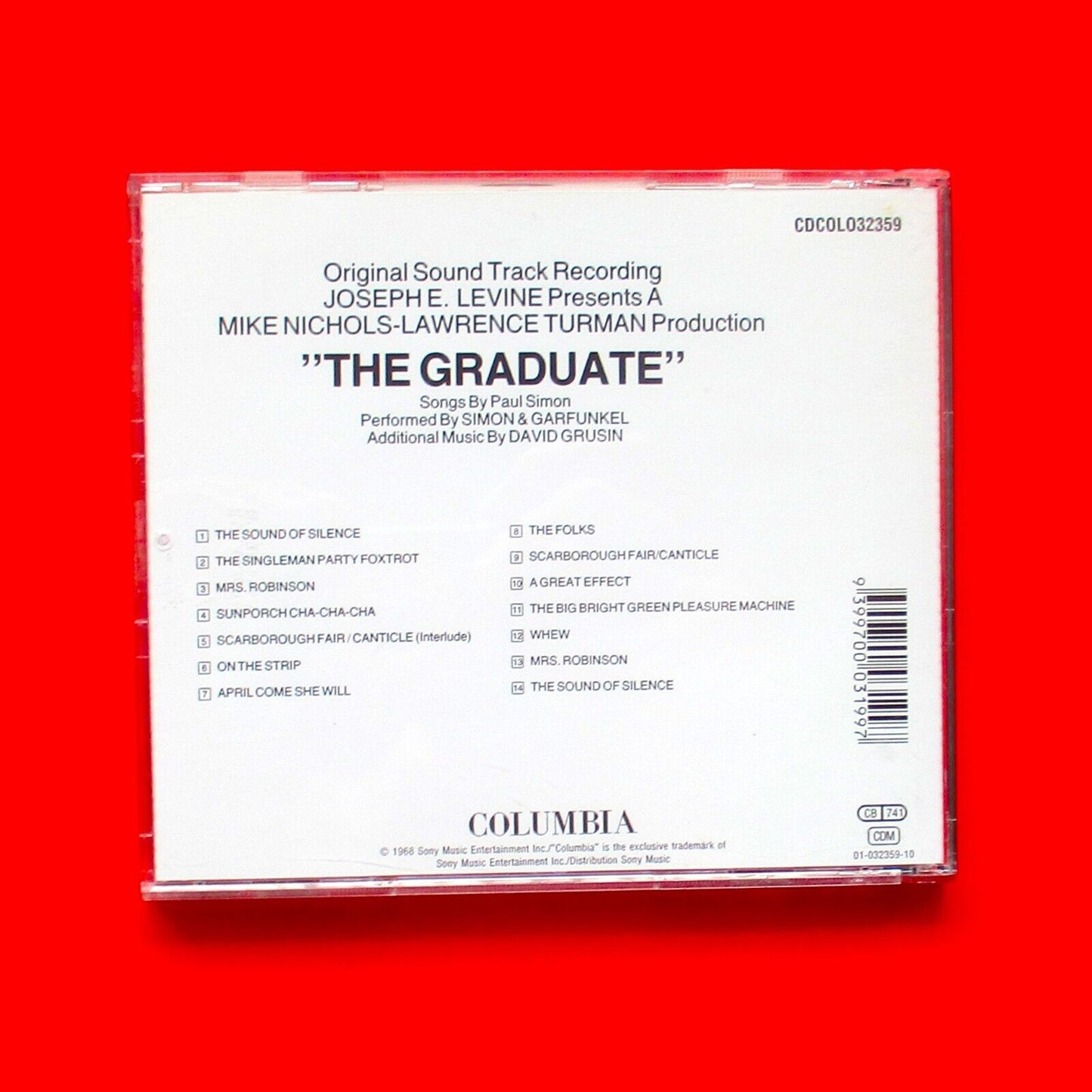 The Graduate (Original Sound Track) CD Album Paul Simon Historic Reissue