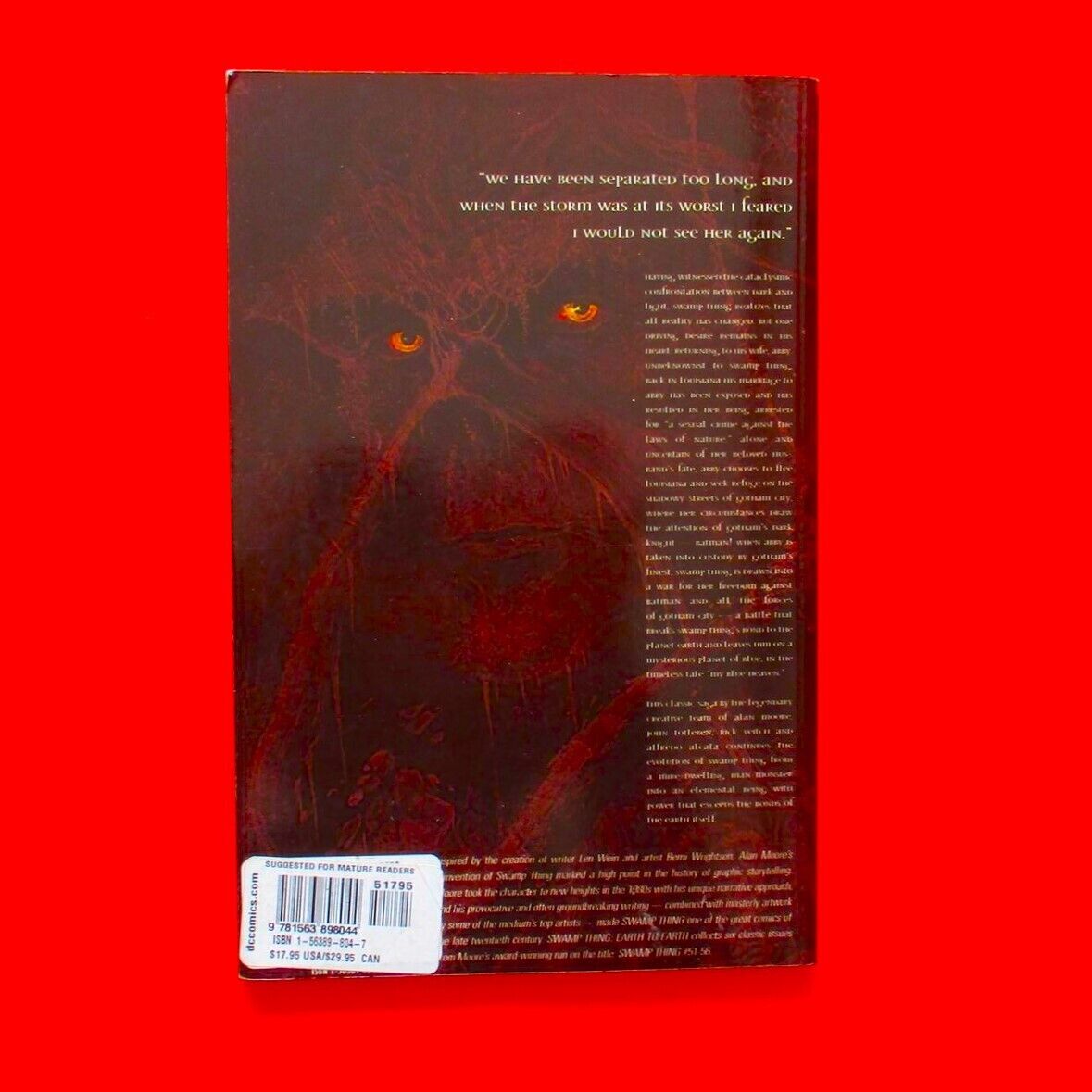 Alan Moore Swamp Thing Earth To Earth Book 5 TPB Veritgo DC Comic Batman