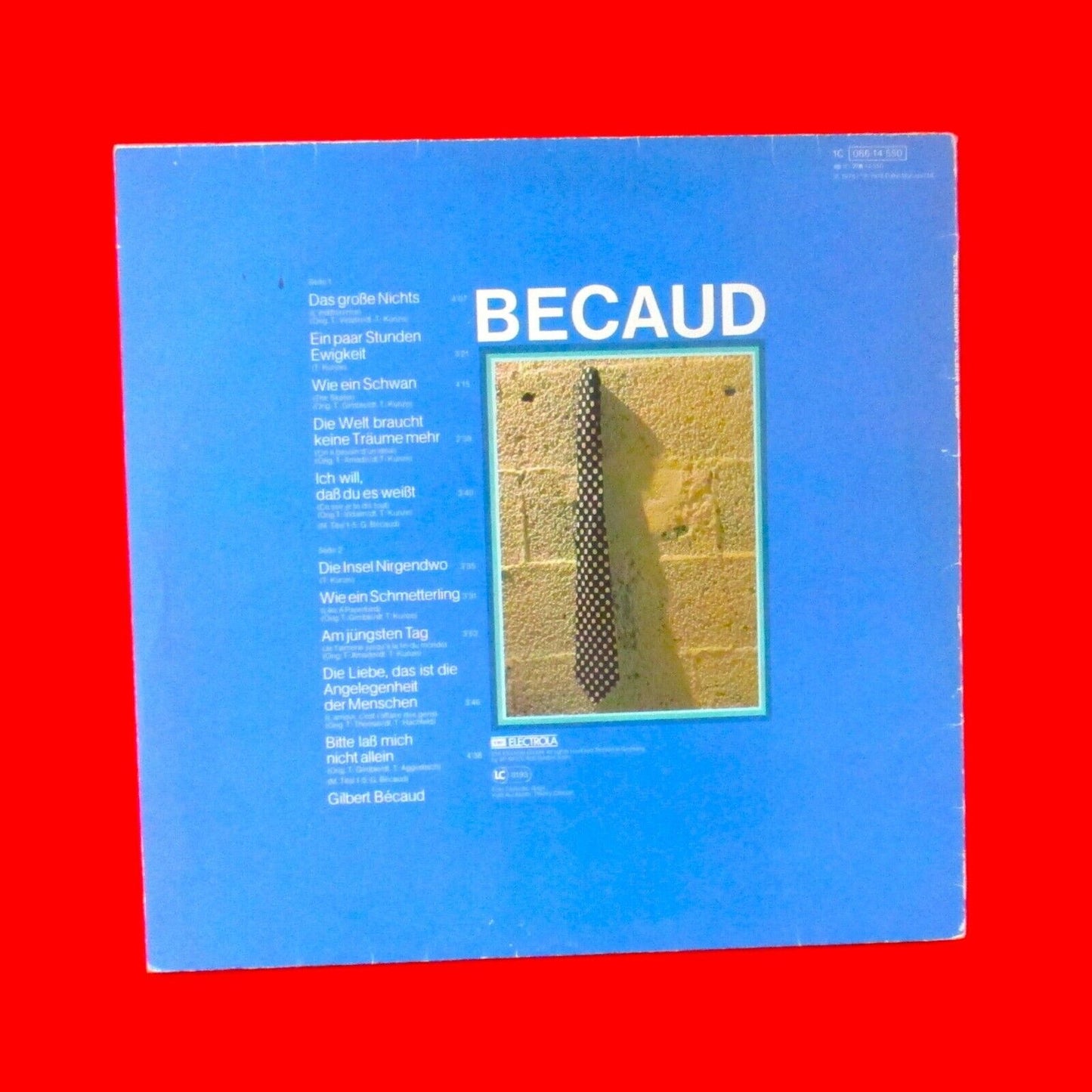 Gilbert Bécaud The Island of Nowhere 1978 Vinyl Album LP German Pop