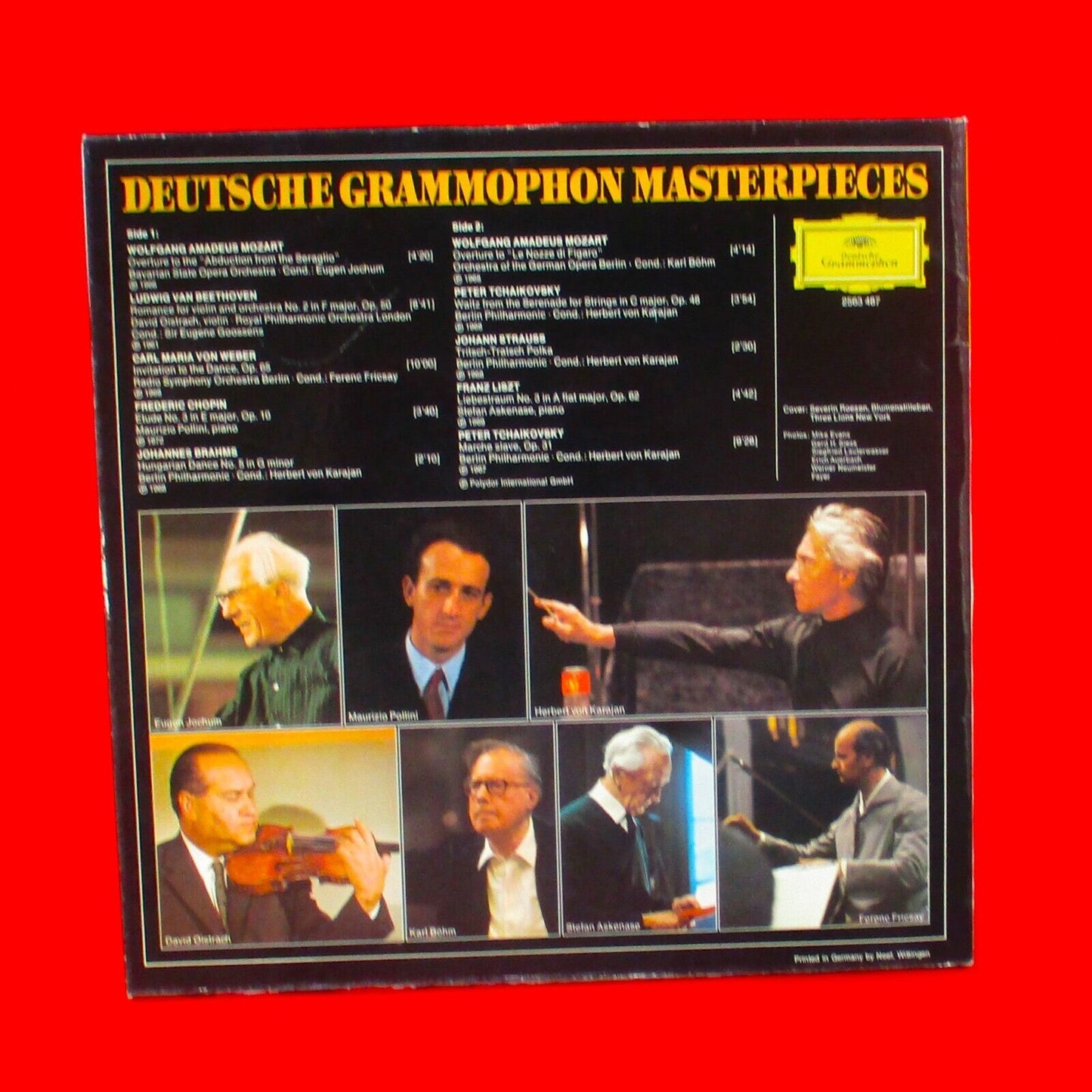 Various Deutsche Grammophon Masterpieces Classical LP Chopin Mozart Strauss