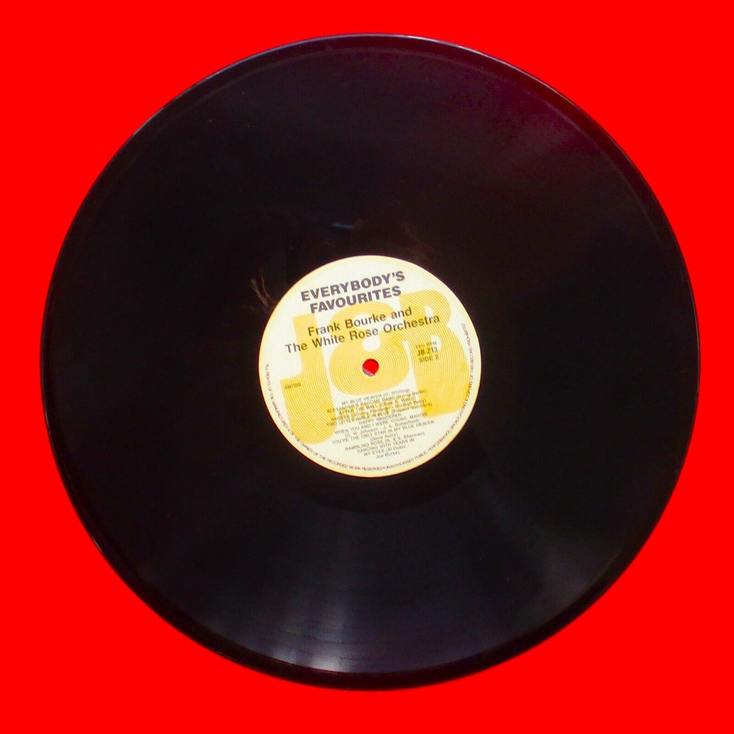 Frank Bourke and the White Rose Orchestra Everybody's Favourites Vinyl Album LP