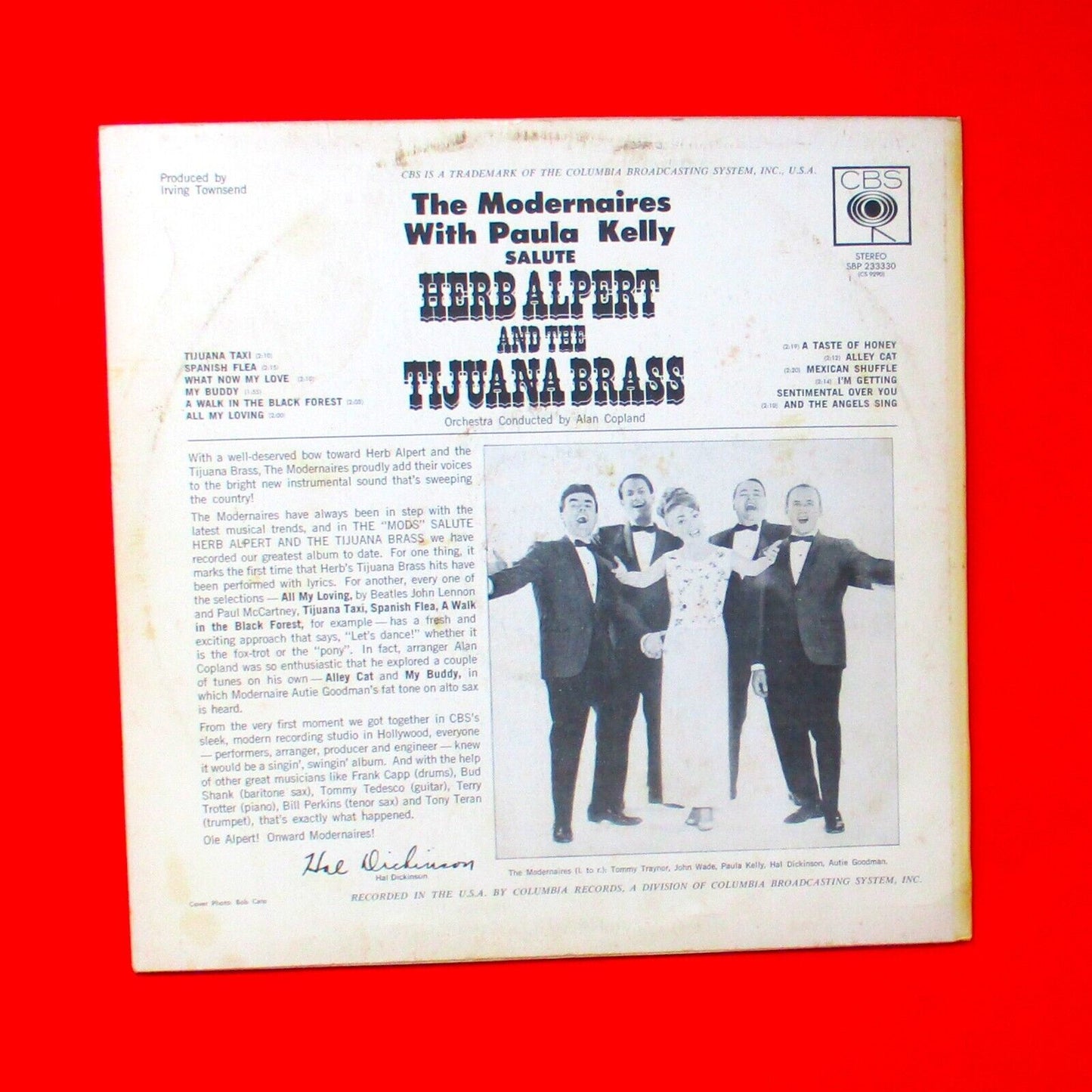 The Modernaires With Paula Kelly The "Mods" Salute Herb Alpert 1966 LP Jazz