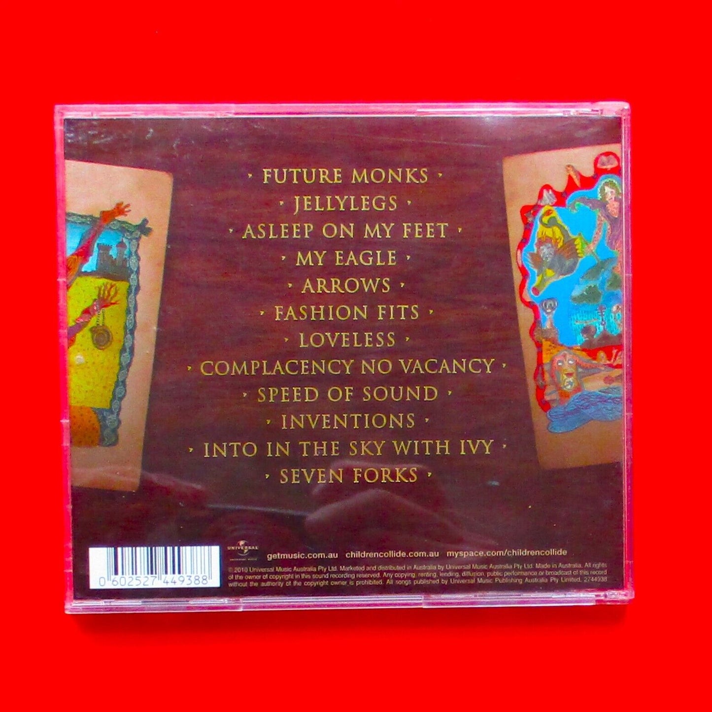 Children Collide Theory Of Everything 2010 CD Album Gold Trim Cover Indie Rock