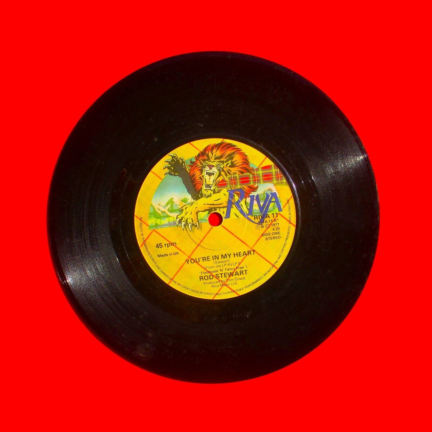 Rod Stewart You're In My Heart 1977 UK Vinyl 7" Single
