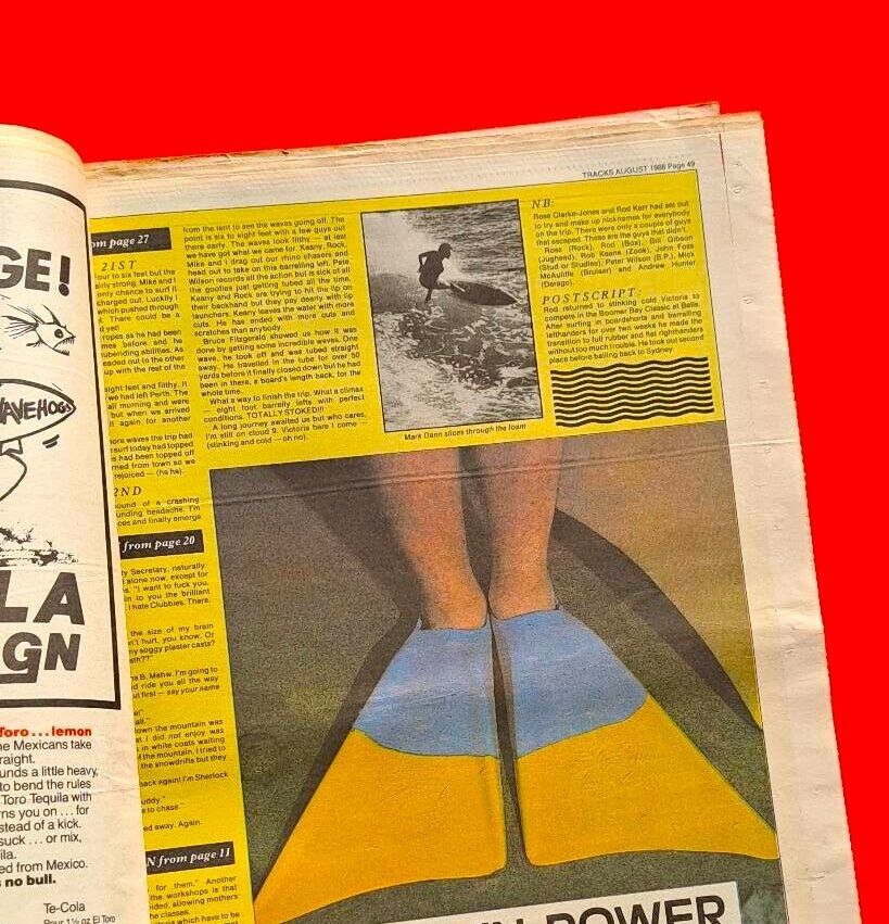 Tracks Magazine August 1986 Australian Surfing Black Surfers Against Apartheid