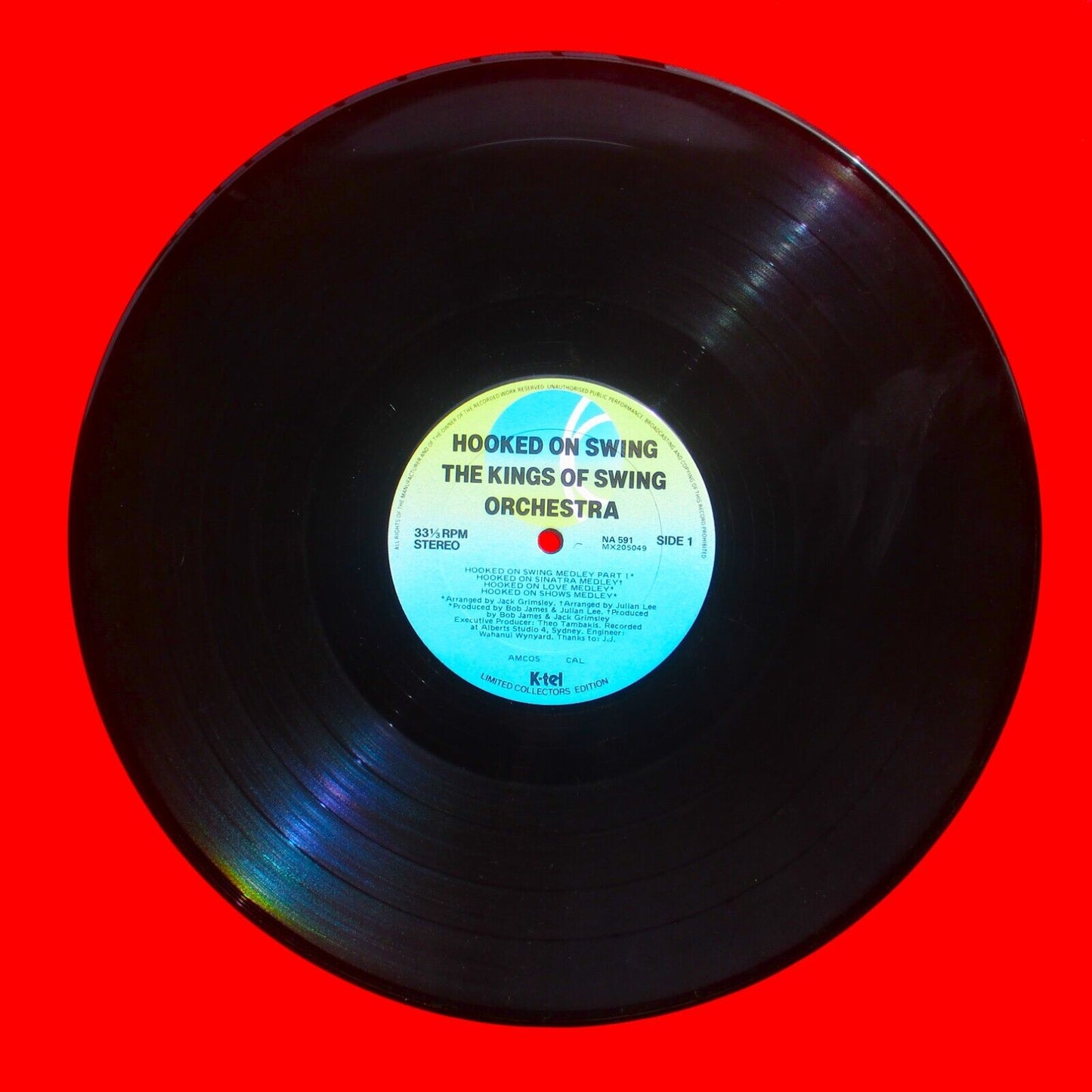 The Kings Of Swing Orchestra Hooked On Swing 1982 Vinyl Album LP Jazz