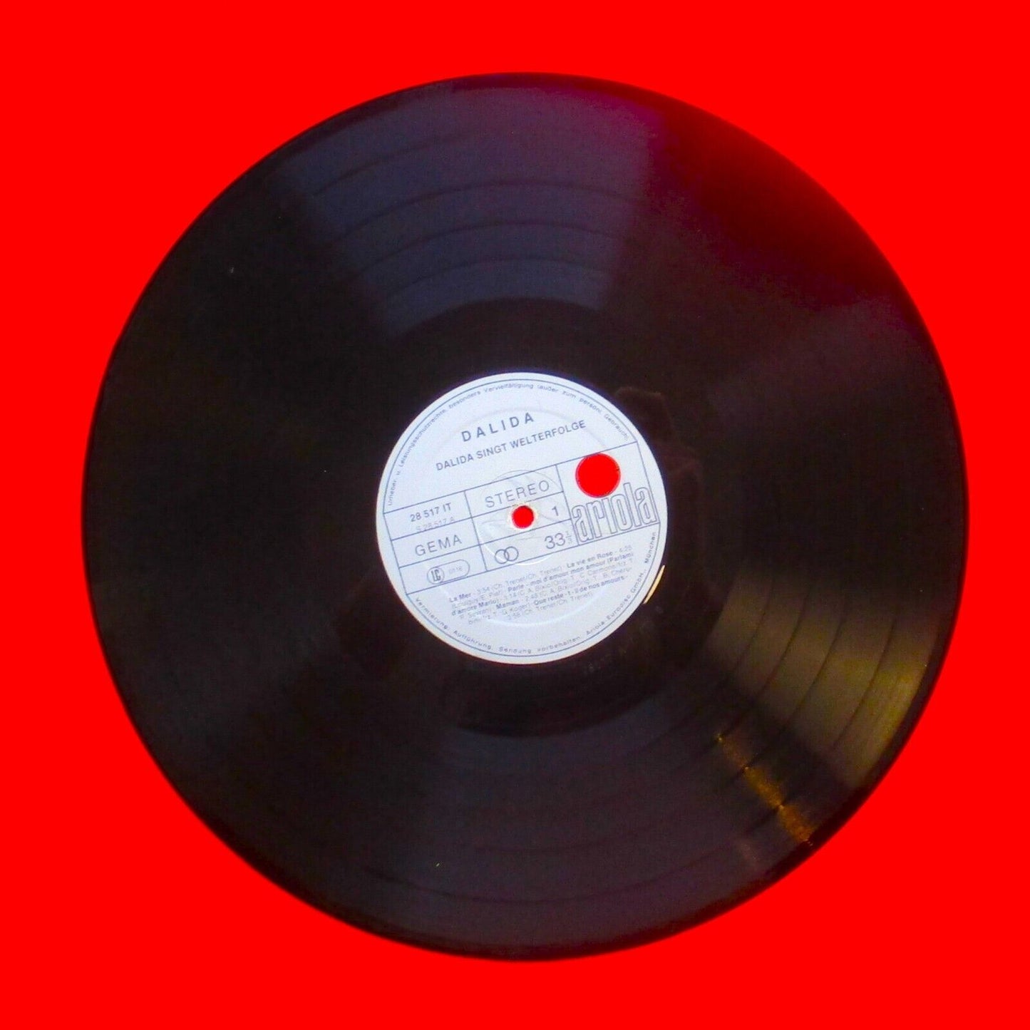 Dalida Dalida Sings World Hits Vinyl Album LP 1977 German Press