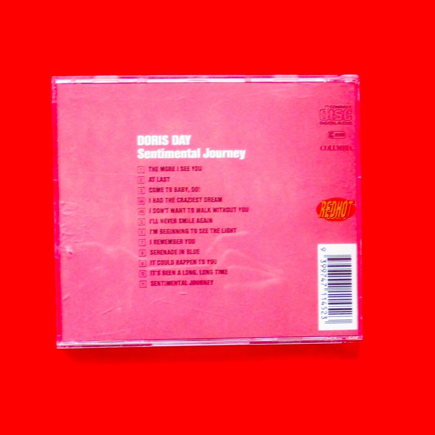 Doris Day Sentimental Journey 1992 CD Album Australian Red Hot Series Jazz Pop