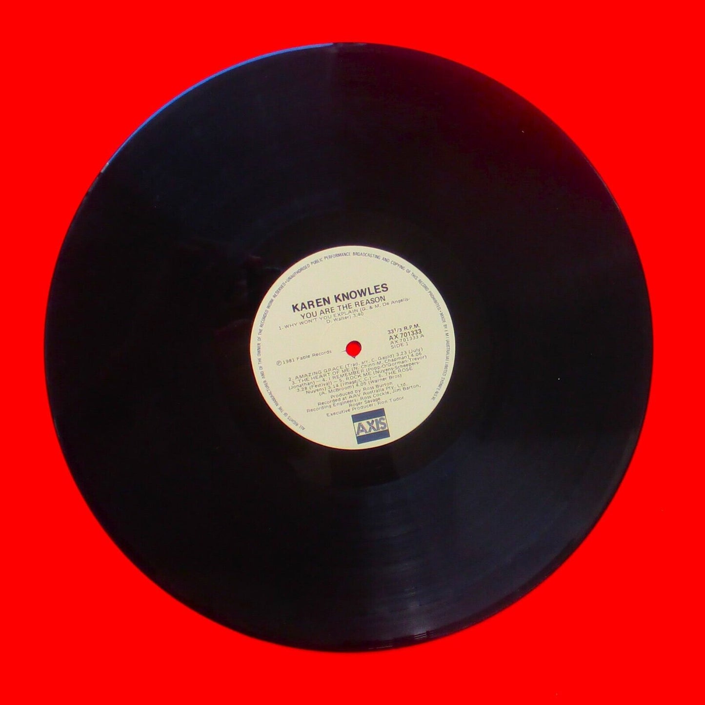 Karen Knowles You Are The Reason Vinyl Album LP Australian Pressing