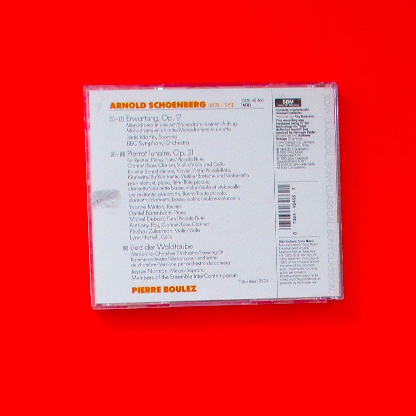 Pierrot Lunaire Song Of The Wood Pigeon - Expectation