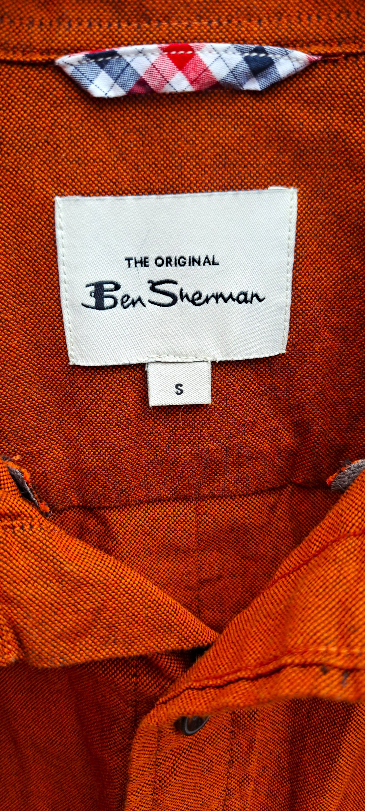 Paul Smith Men’s Oxford Shirt – Burnt Orange Organic Cotton – Regular Fit (Small) 2020s