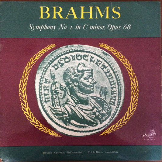 Johannes Brahms : Symphony No. 1 In C Minor, Op. 68  (LP)