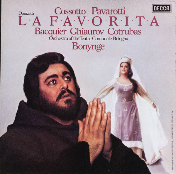 Gaetano Donizetti, Fiorenza Cossotto, Luciano Pavarotti, Gabriel Bacquier, Nicolai Ghiaurov, Ileana Cotrubas, Orchestra Del Teatro Comunale Di Bologna, Richard Bonynge : La Favorita (3xLP + Box)