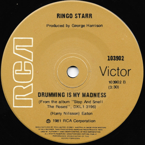 Ringo Starr : Wrack My Brain (7", Single)