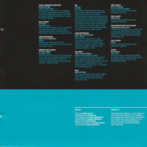 Anne Savage : Vital Hard House (CD, Mixed)