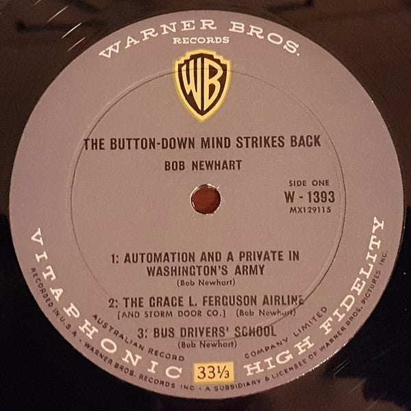 Bob Newhart : The Button-Down Mind Strikes Back! (LP, Album, Mono)