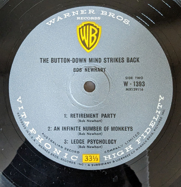 Bob Newhart : The Button-Down Mind Strikes Back! (LP, Album, Mono)