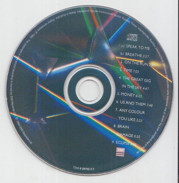 Pink Floyd : Dark Side Of The Moon (CD, Album, RE, RM)