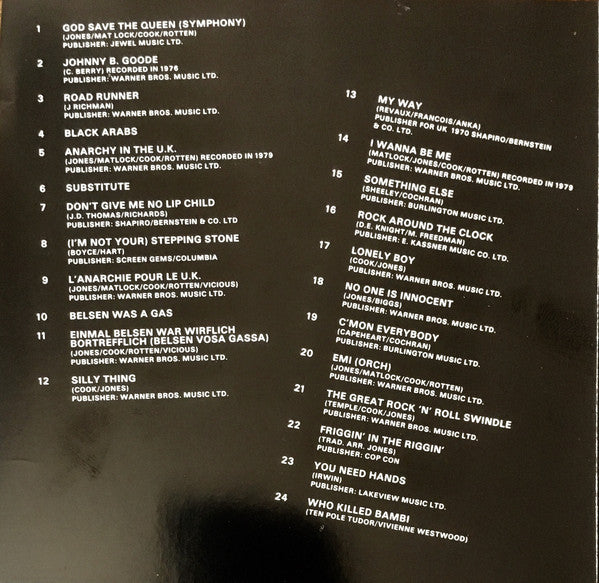 Sex Pistols : The Great Rock 'N' Roll Swindle (CD, Album)