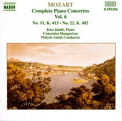 Wolfgang Amadeus Mozart / Jenö Jandó, Concentus Hungaricus, Mátyás Antal : Complete Piano Concertos Vol. 6 - No. 11, K. 413, No. 22, K. 482 (CD)