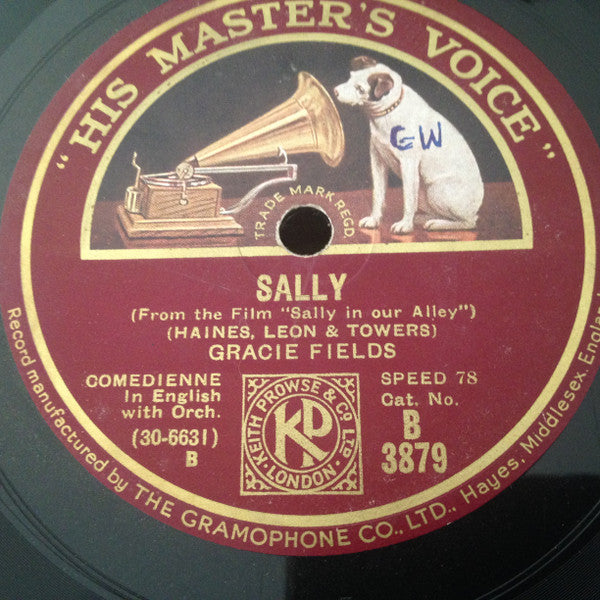 Gracie Fields : Fall In And Follow The Band / Sally (Shellac, 10")