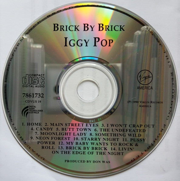 Iggy Pop : Brick By Brick (CD, Album)