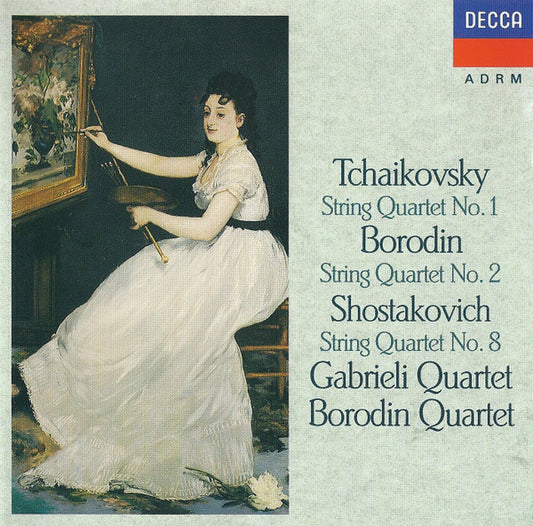 Pyotr Ilyich Tchaikovsky / Alexander Borodin / Dmitri Shostakovich, The Gabrieli String Quartet / Borodin String Quartet : String Quartet No. 1 / String Quartet No. 2 / String Quartet No. 8 (CD, Comp, RM)