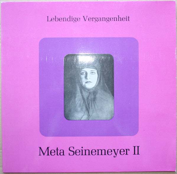 Meta Seinemeyer : Lebendige Vergangenheit - Meta Seinemeyer II (LP, Comp, Mono)