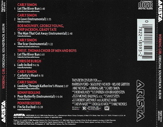 Various : Working Girl - Original Soundtrack Album (CD, Comp)