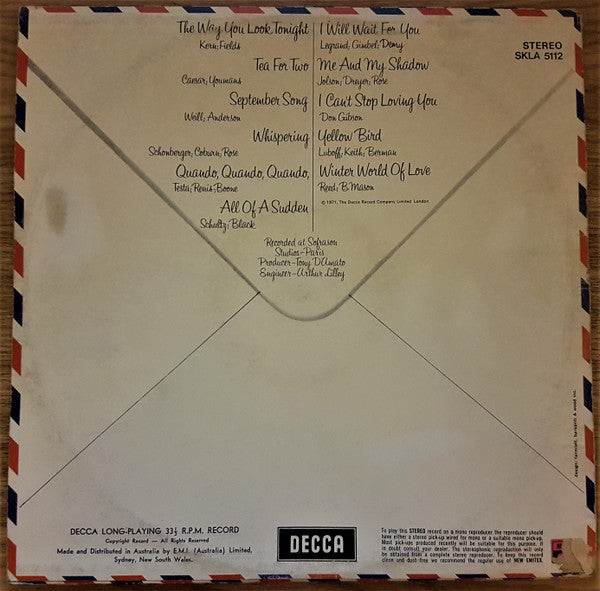Mantovani And His Orchestra : To Lovers Everywhere (LP)