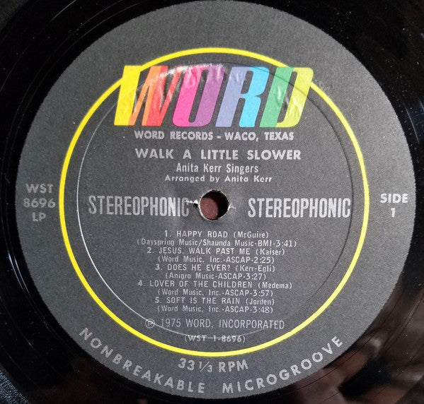 The Anita Kerr Singers : Walk A Little Slower (LP, Album)