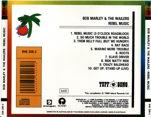 Bob Marley & The Wailers : Rebel Music (CD, Comp, RE, RM)