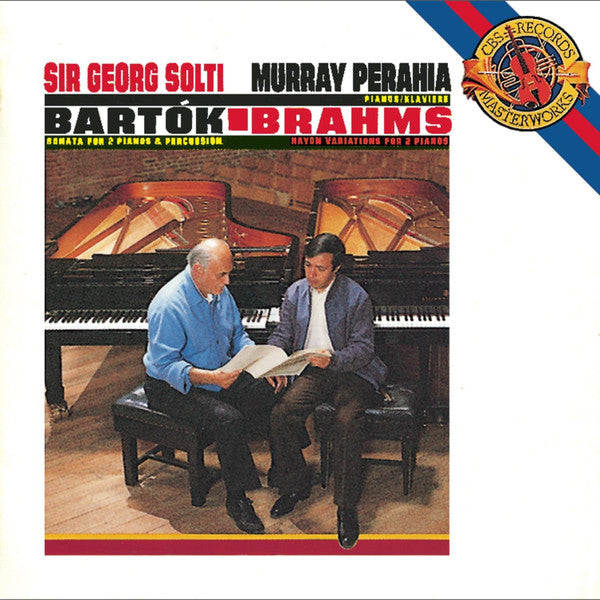 Sir Georg Solti*, Murray Perahia, Bartok*, Brahms*, Corkhill*, Glennie* : Sonata For 2 Pianos & Percussion / Haydn Variations For 2 Pianos (CD, Album)