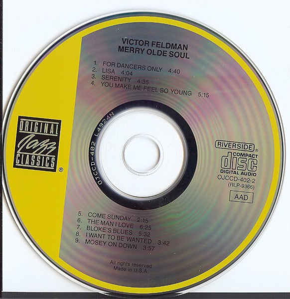 Victor Feldman : Merry Olde Soul (CD, Album, RE, RM)