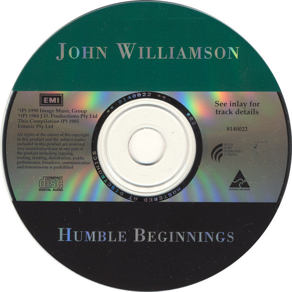 John Williamson : Humble Beginnings (CD, Comp, RE)