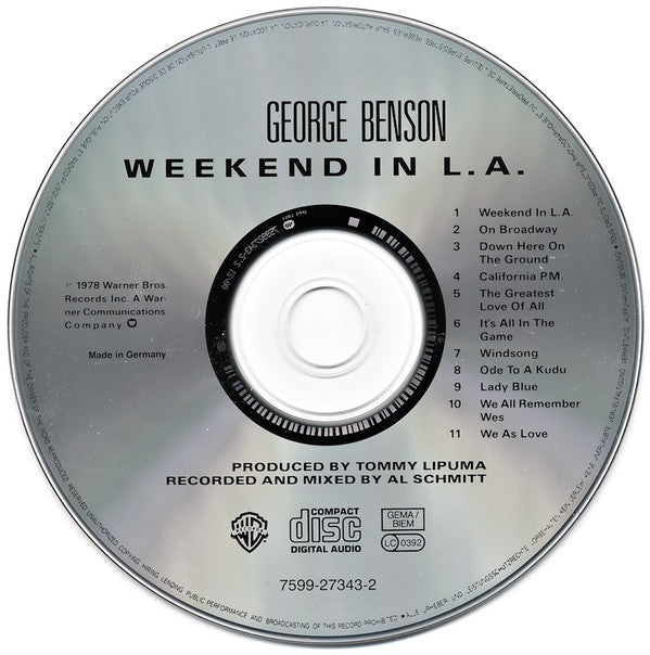 George Benson : Weekend In L.A. (CD, Album, RE)