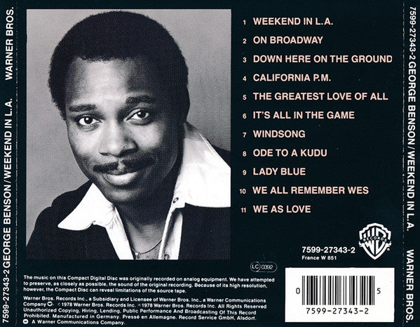 George Benson : Weekend In L.A. (CD, Album, RE)