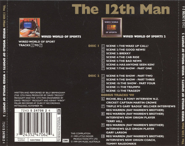 The 12th Man : Wired World Of Sports / Wired World Of Sports 2 (3xCD, Comp, RP)