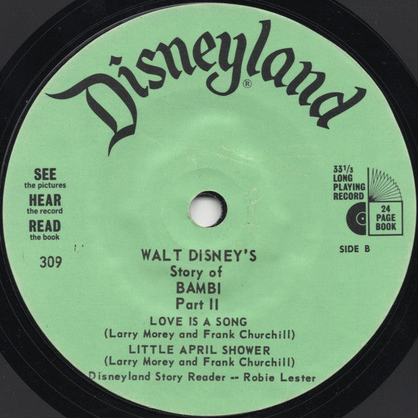 Unknown Artist : Walt Disney's Story Of Bambi (7", RP)