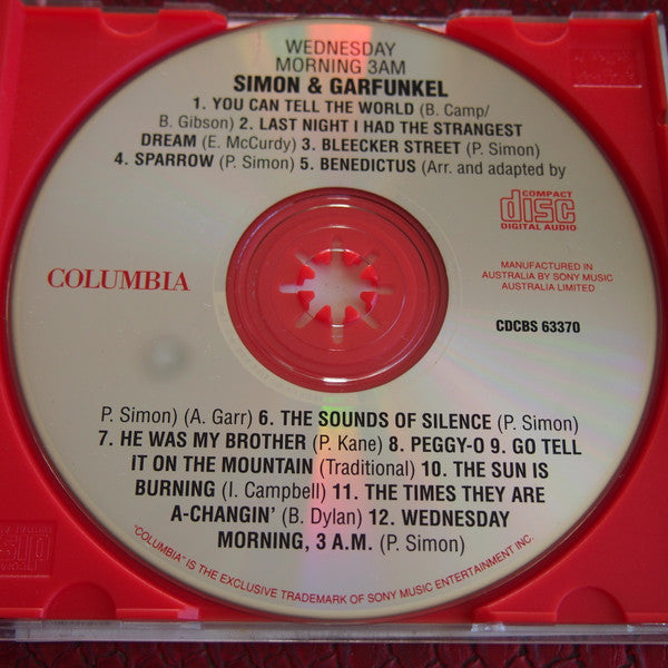 Simon & Garfunkel : Wednesday Morning, 3 A.M. (CD, Album, RE)