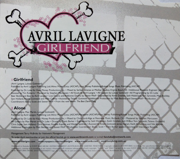 Avril Lavigne : Girlfriend (CD, Single)