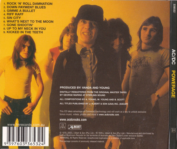 AC/DC : Powerage (CD, Album, Enh, RE, RM, Dig)