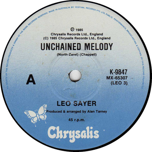 Leo Sayer : Unchained Melody (7", Single)