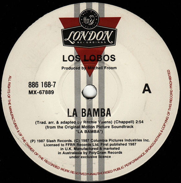 Los Lobos : La Bamba (7", Single, Gen)