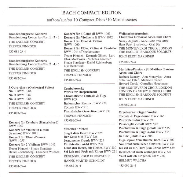 Johann Sebastian Bach - Helmut Walcha : Orgelwerke (CD, Comp)