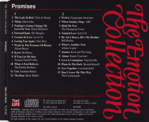 Various : The Emotion Collection - Promises (2xCD, Comp)