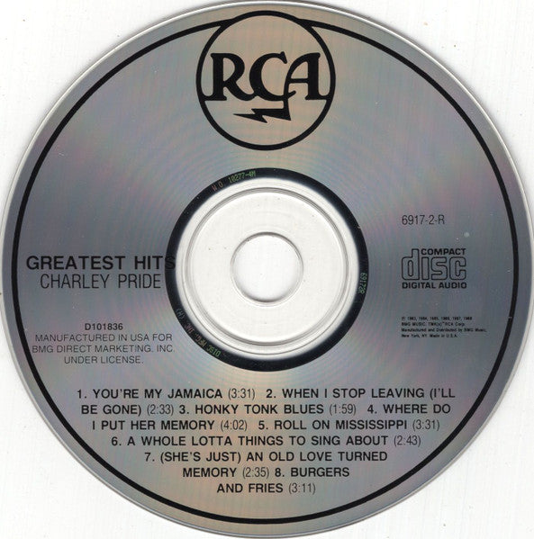 Charley Pride : Greatest Hits (CD, Comp, Club, RE, RM)
